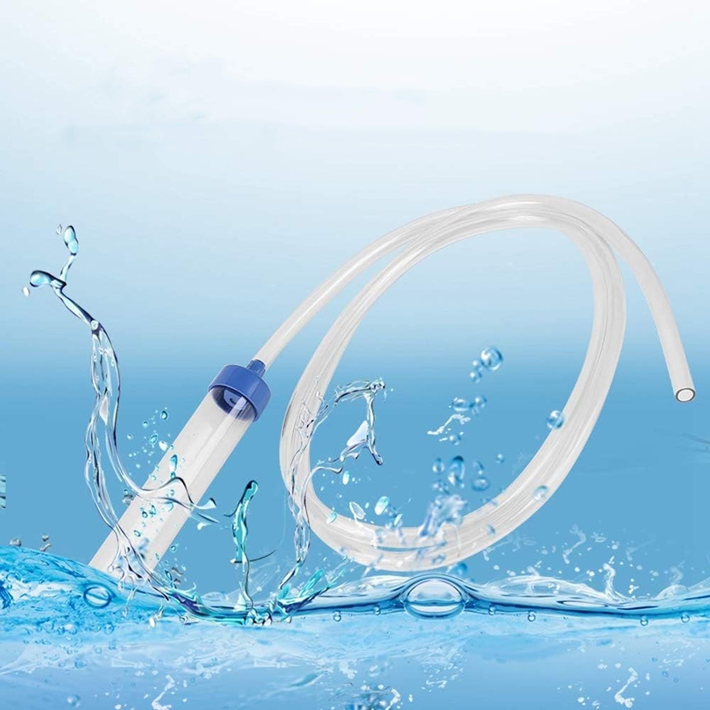 Aquarium Syphon Vacuum Fish Tank Gravel Cleaner with Water Changer Hose