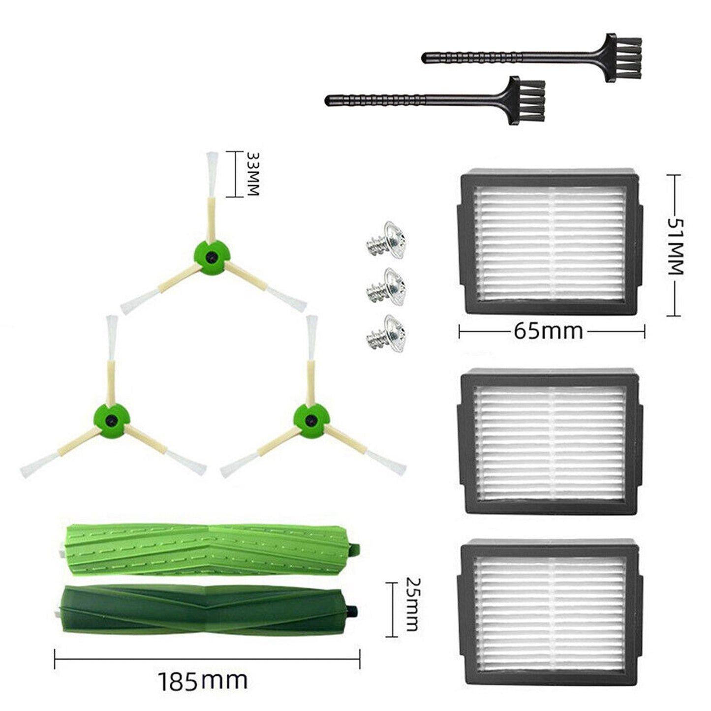 Roomba Replacement Accessories Brushes and Filters for iRobot Roomba i7 i7 Plus i8 i6 E5 E6 E7