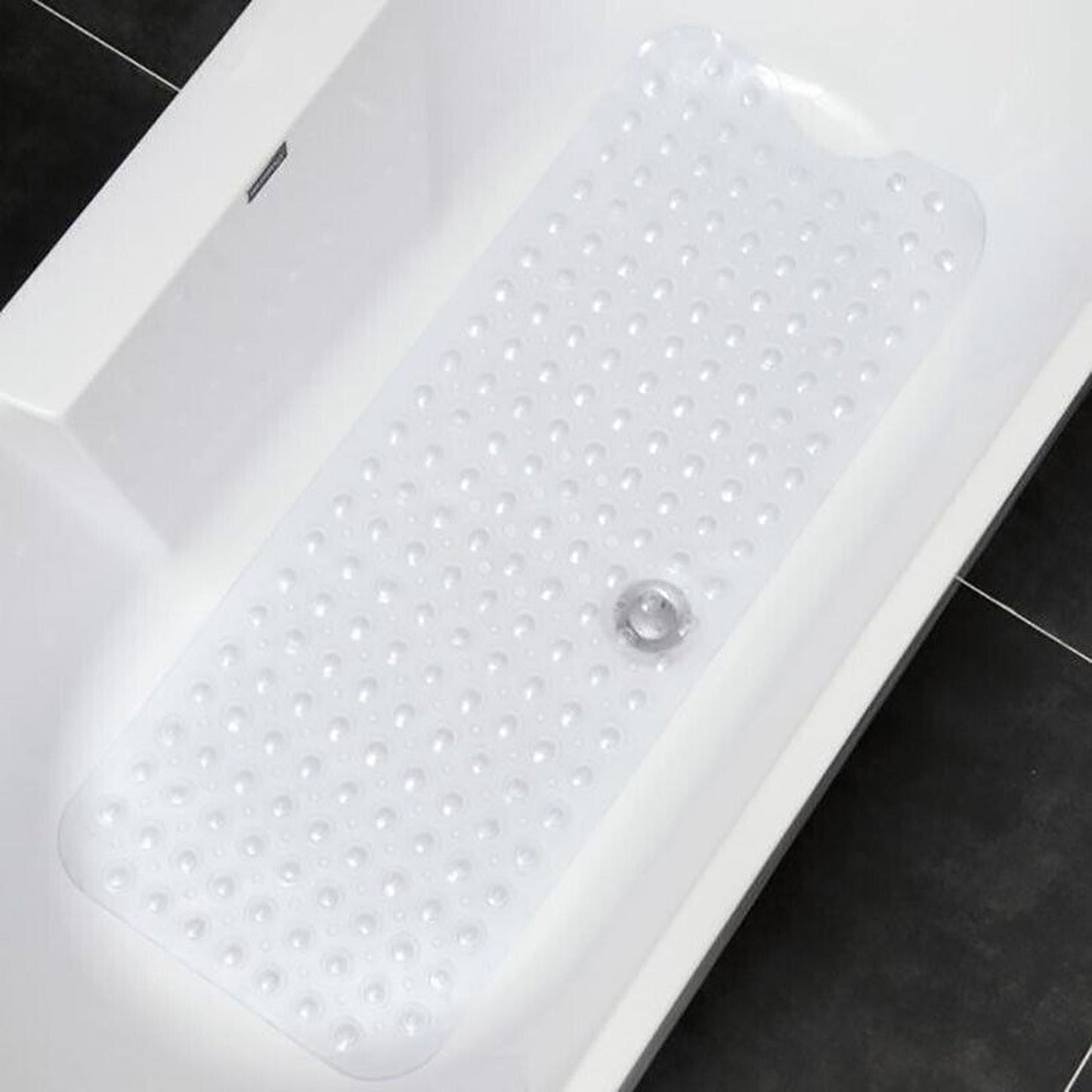 Extra Large Non-Slip Rubber Bath Mat with Suction Cups