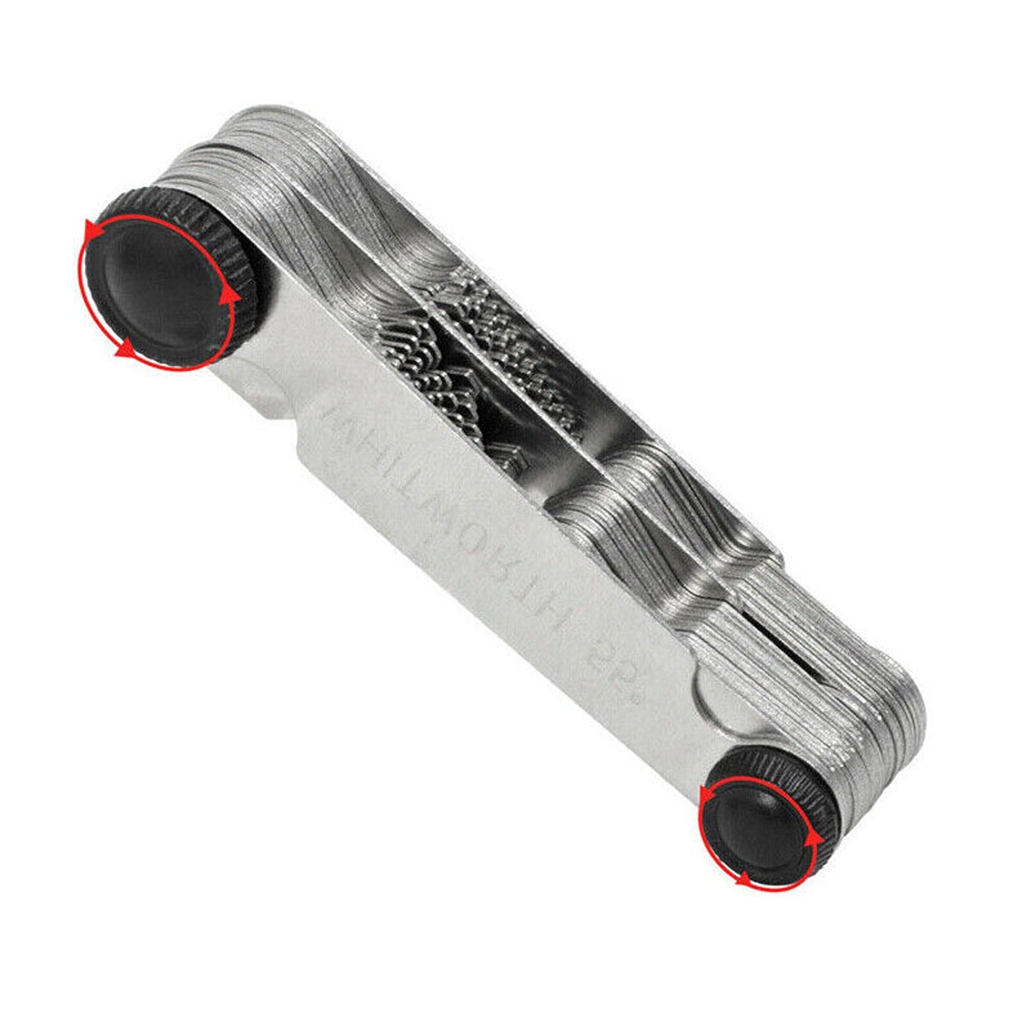 Thread Pitch Measurement Screw Gauge with 52 Blades Metric and Whitworth