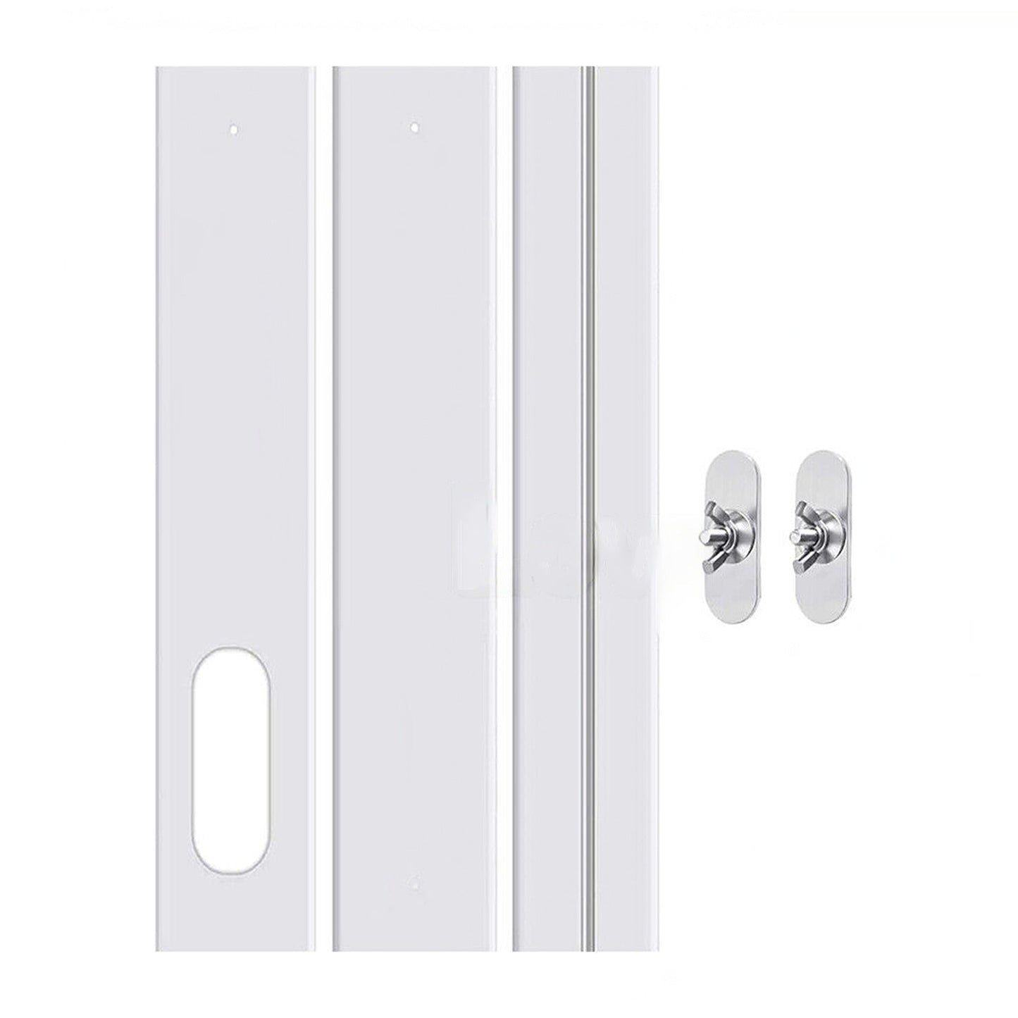 Portable Air Conditioner White Window Slide Kit Plate with Screws