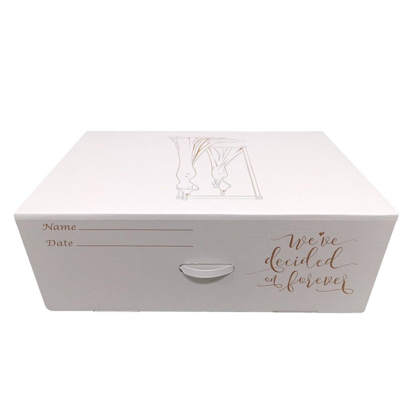 Large Wedding Dress Storage Box Bridal Preservation Travel Tissue Box