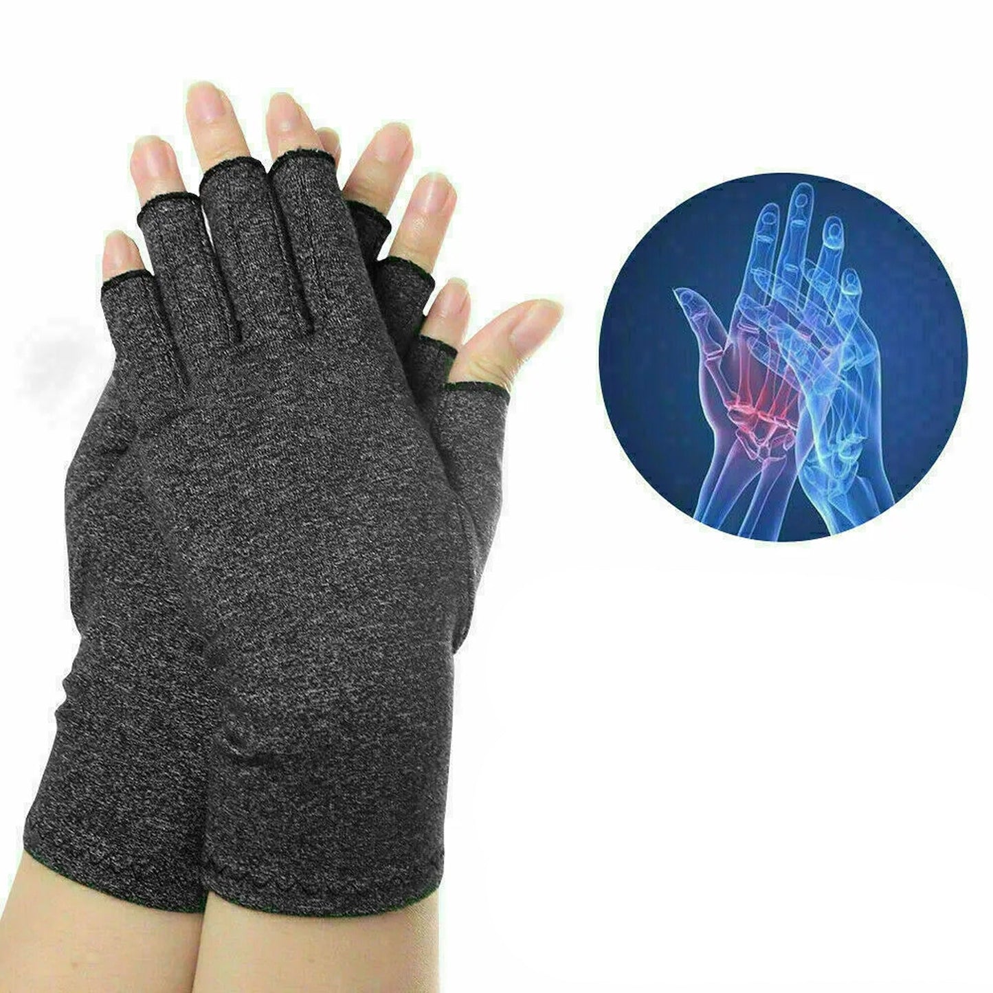 Compression Arthritis Gloves Wrist Hand Brace Finger Support