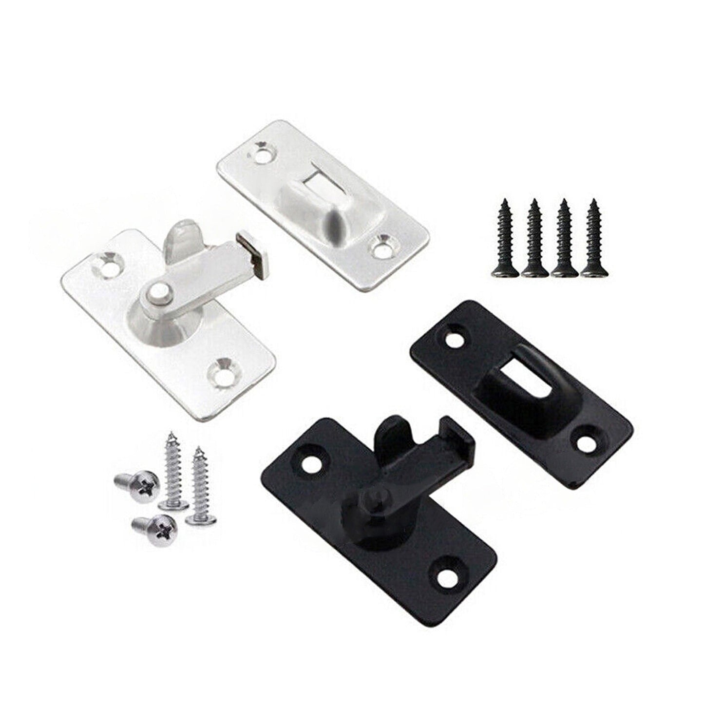 Sliding Door Lock Stainless Steel Right Angle Safety Latch