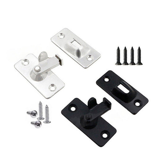 Sliding Door Lock Stainless Steel Right Angle Safety Latch
