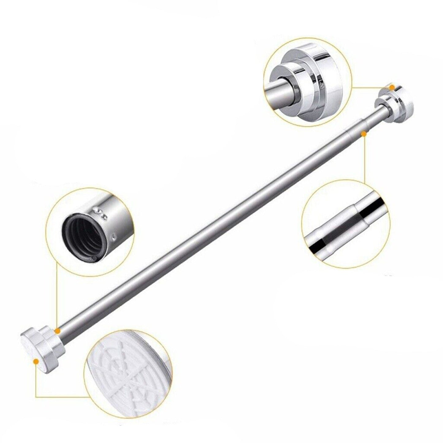 Adjustable Stainless Steel Shower Curtain Rod