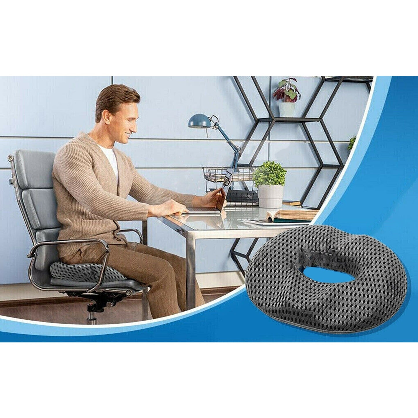 Donut Comfort Seat Cushion Hemorrhoid Pillow for Post Surgery Care