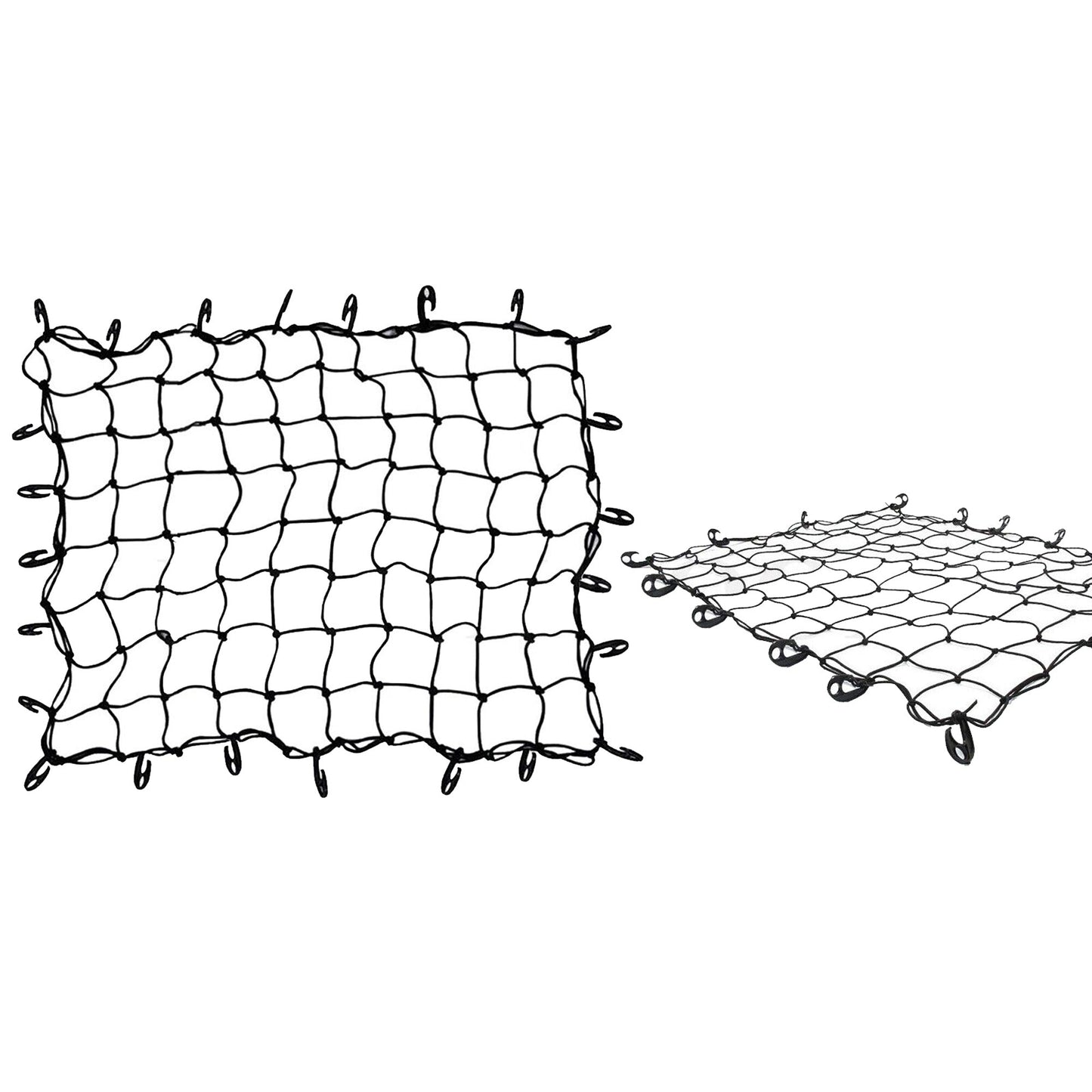 24pcs Hook Bungee Cord Mesh Heavy Duty Cargo Net for Trailer UTE Car