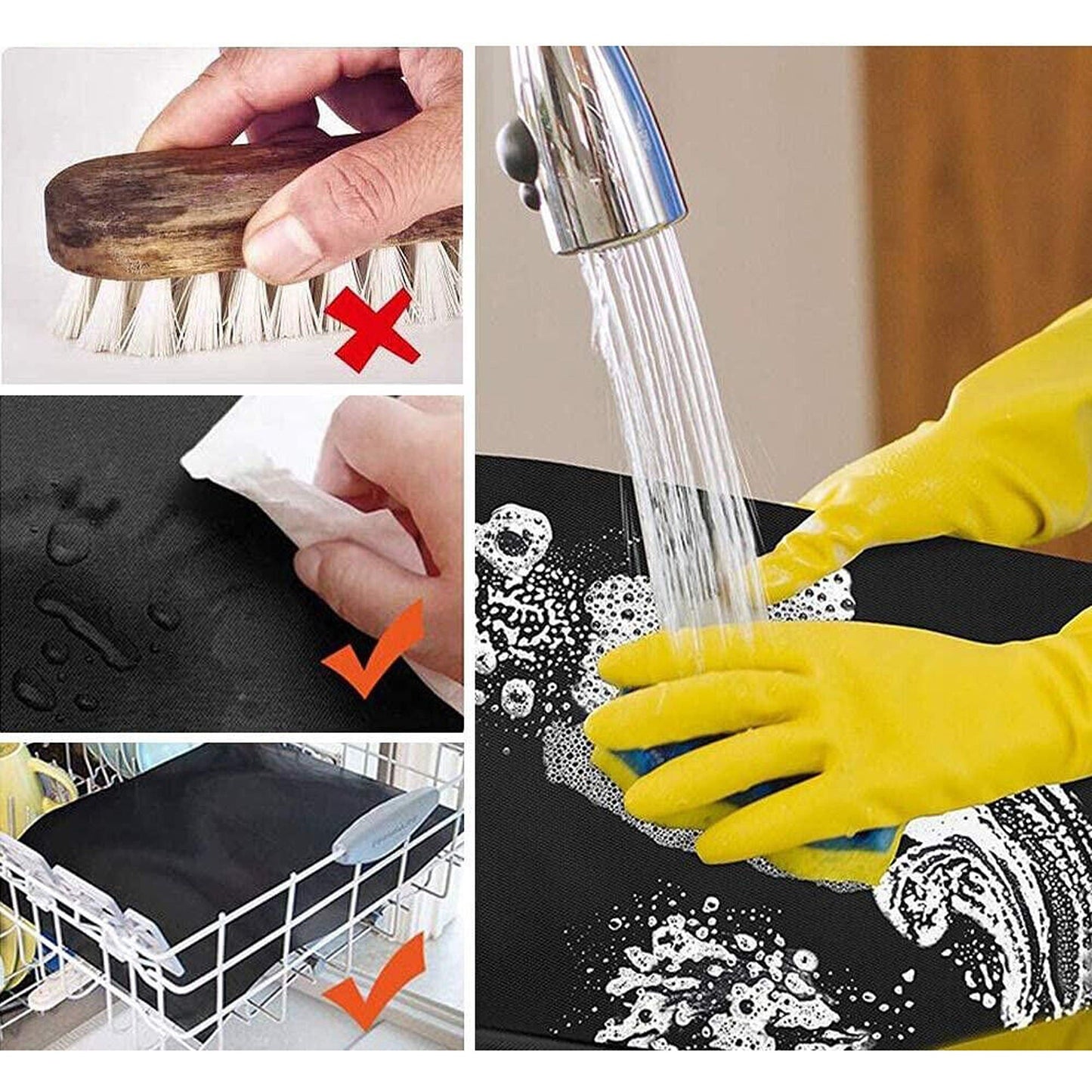 5pcs BBQ Grill Mat Reusable Bake Sheet Teflon Non-Stick for Barbecue