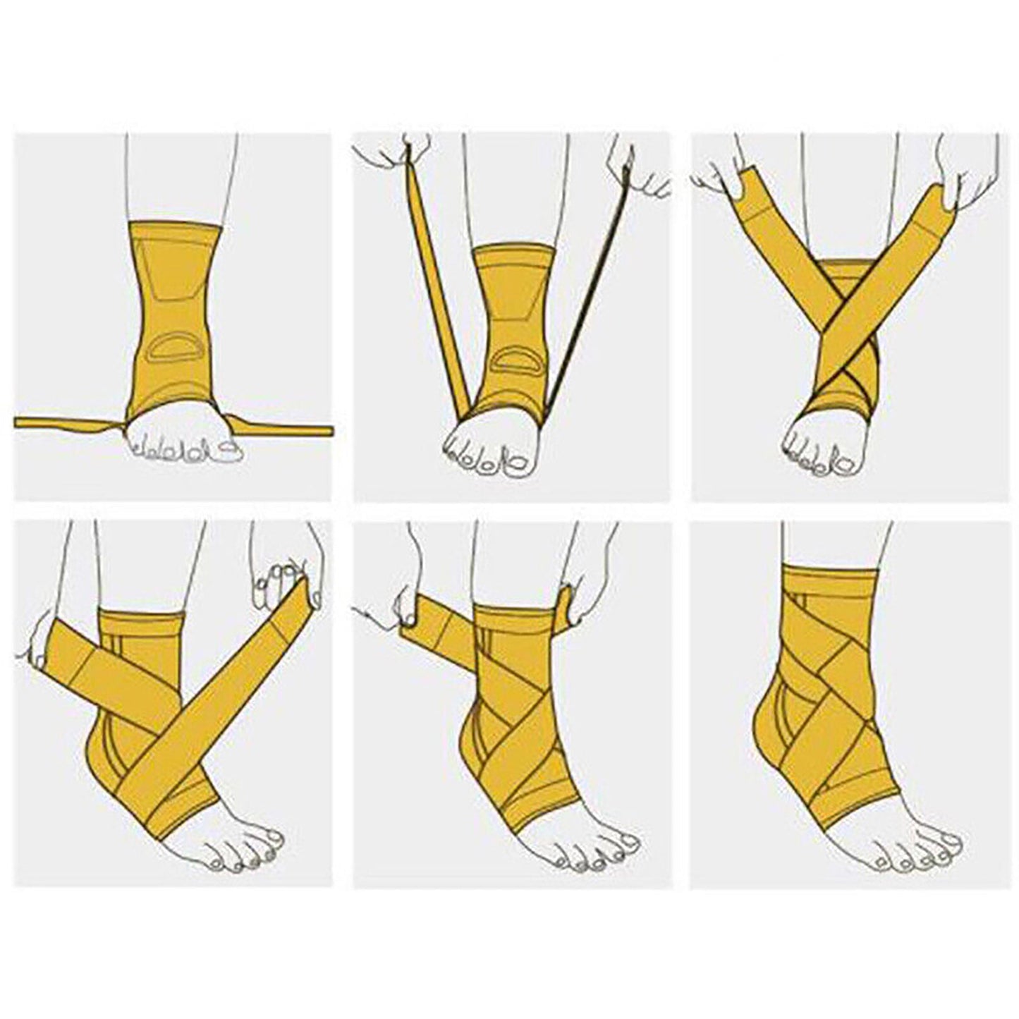 Adjustable Ankle Brace Support Compression Strap for Plantar Fasciitis