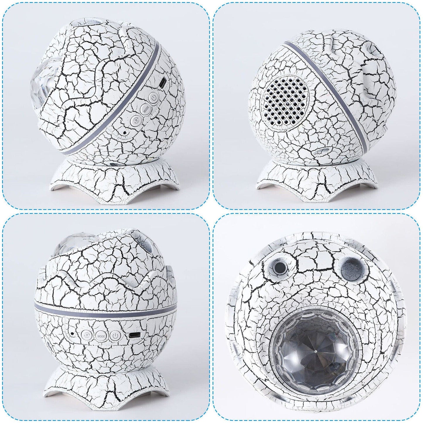 Galaxy Star Wireless Projector with Dinosaur Egg Design and Music Player
