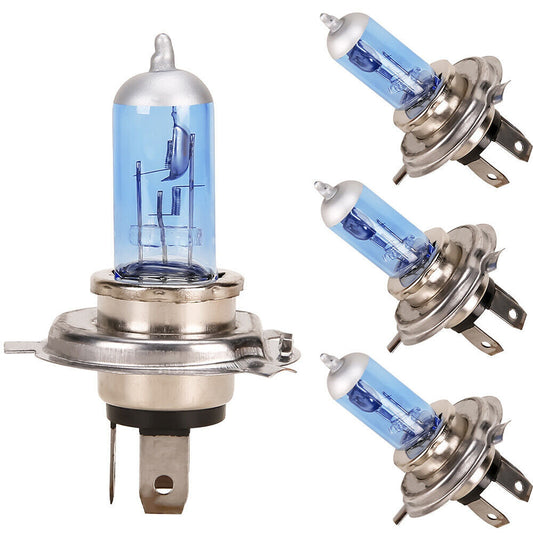 LED Headlight Globes Set 90W Warm White Bulbs for Car Accessories H4