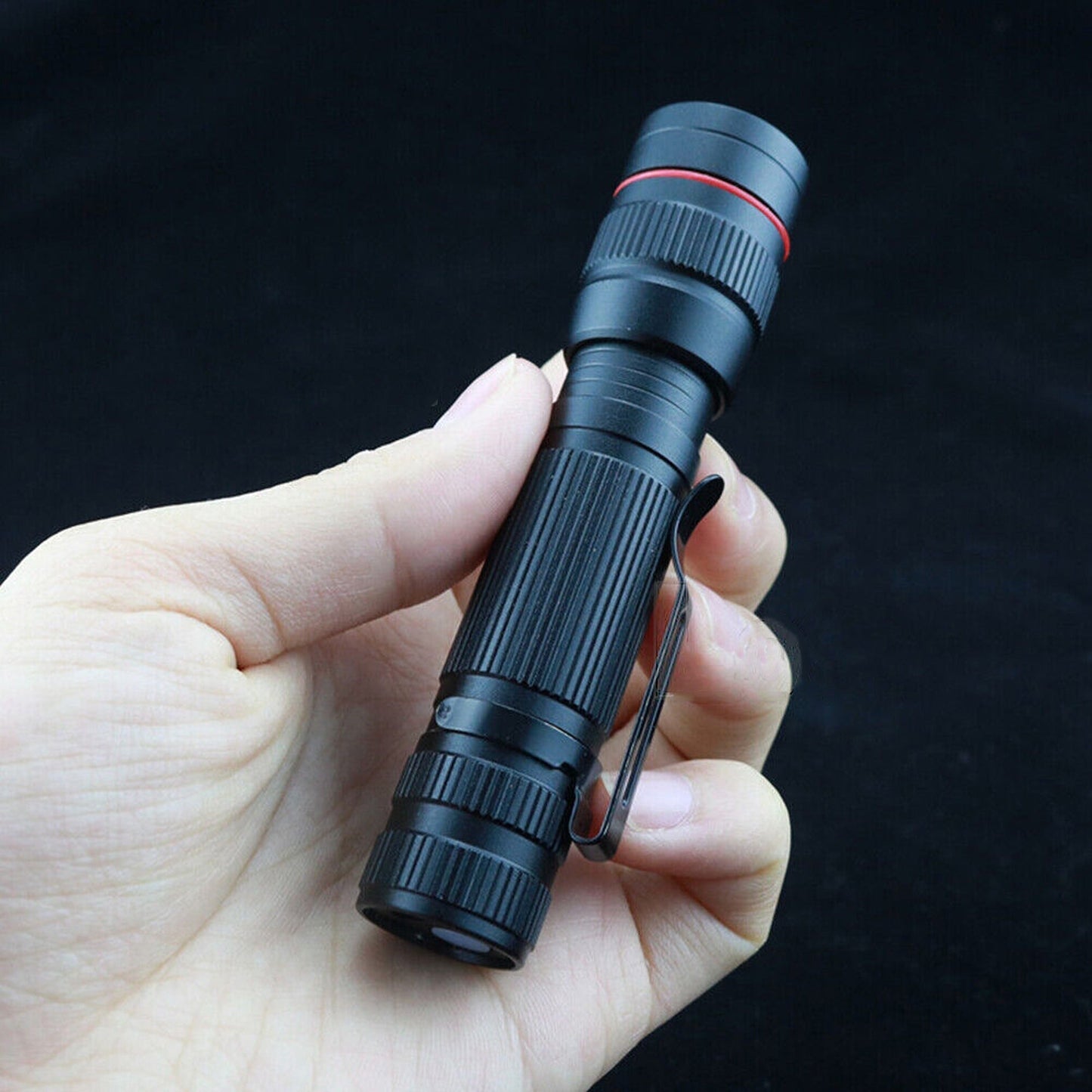 2pack Tactical Flashlight LED USB Rechargeable Torch Lamp