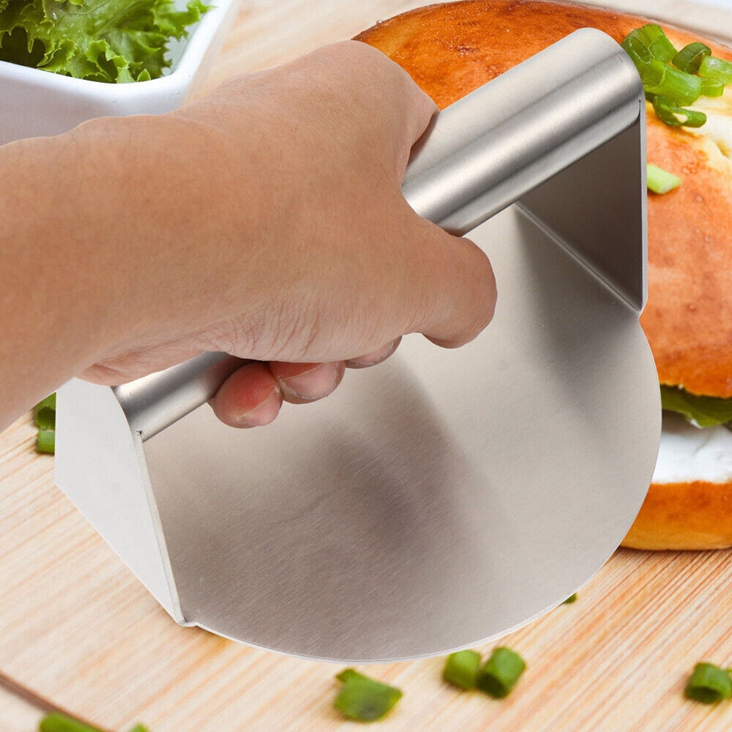 No-Rust Burger Press for Griddle Meat Smasher for Home BBQ