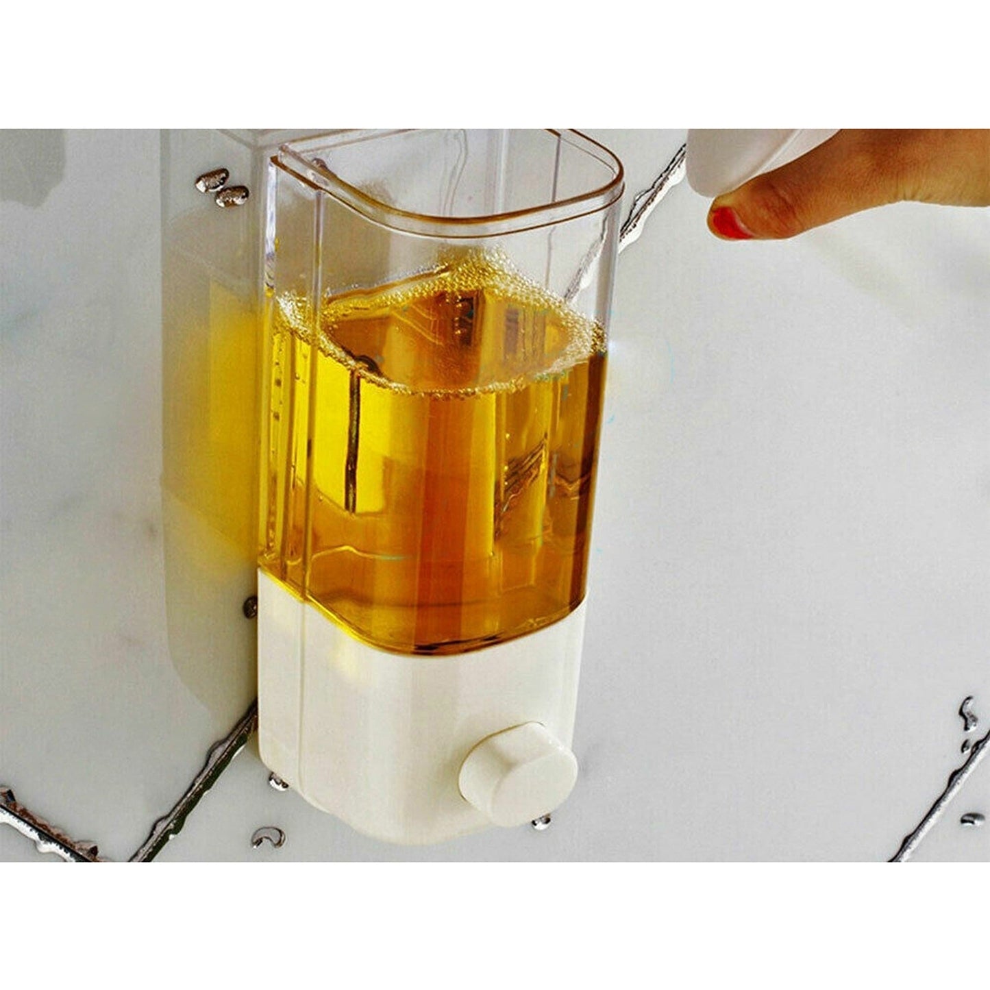 Manual 500ml Wall Mount Soap Dispenser for Hand Wash Shower Shampoo