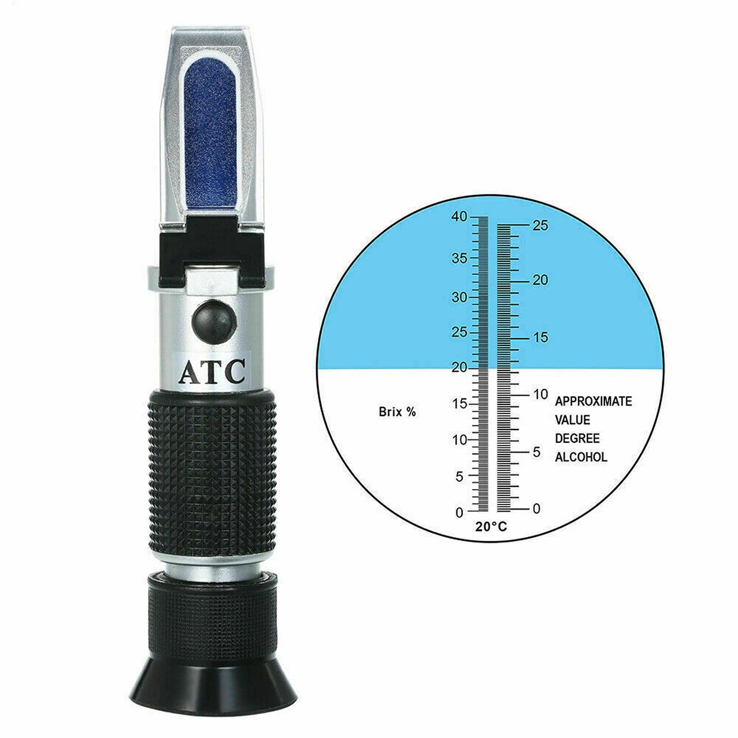 Specific Gravity Hydrometer Brix Refractometer Homebrew Beer Wort Tool