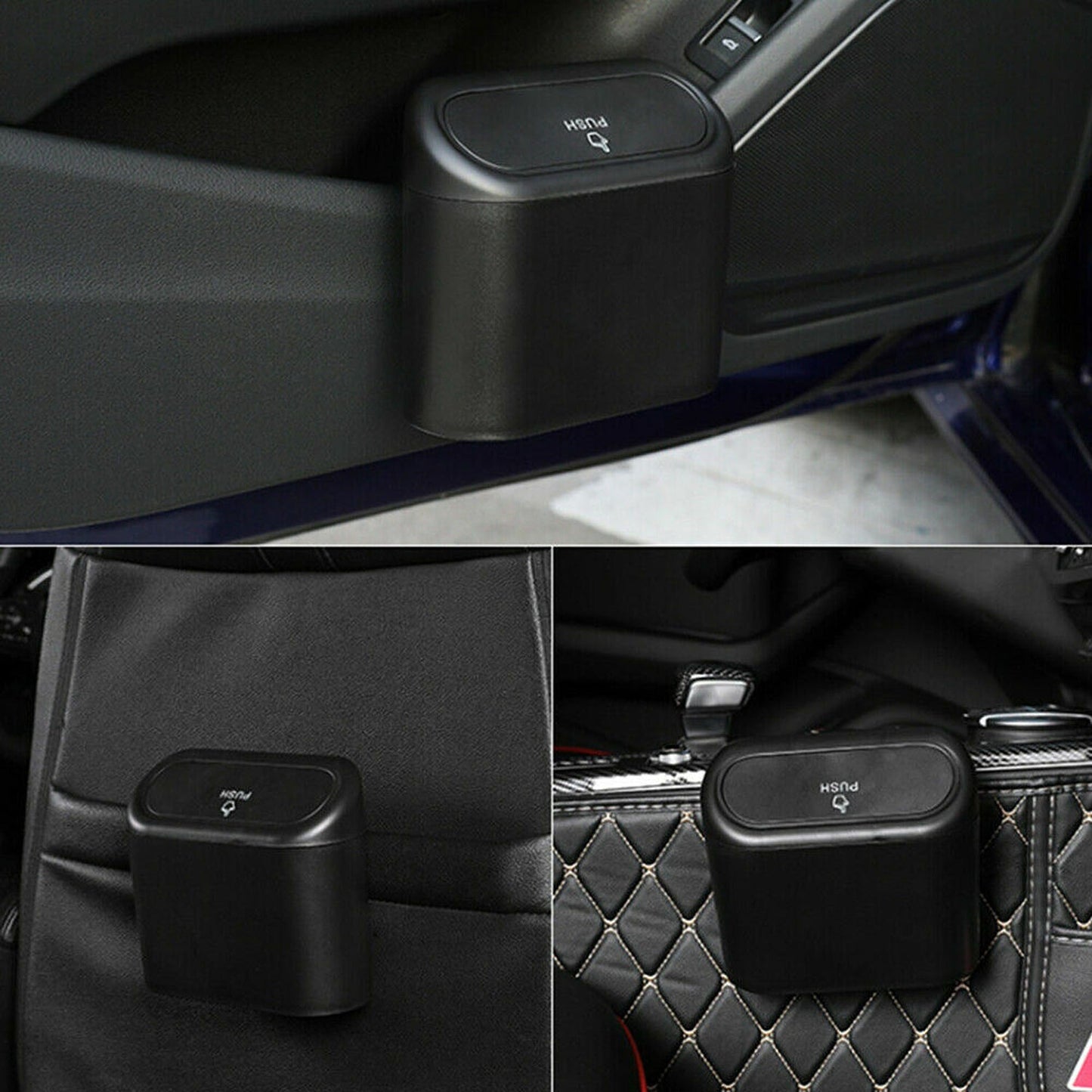 Car Trash Can Auto Rubbish Dustbin Garbage Box Case Holder