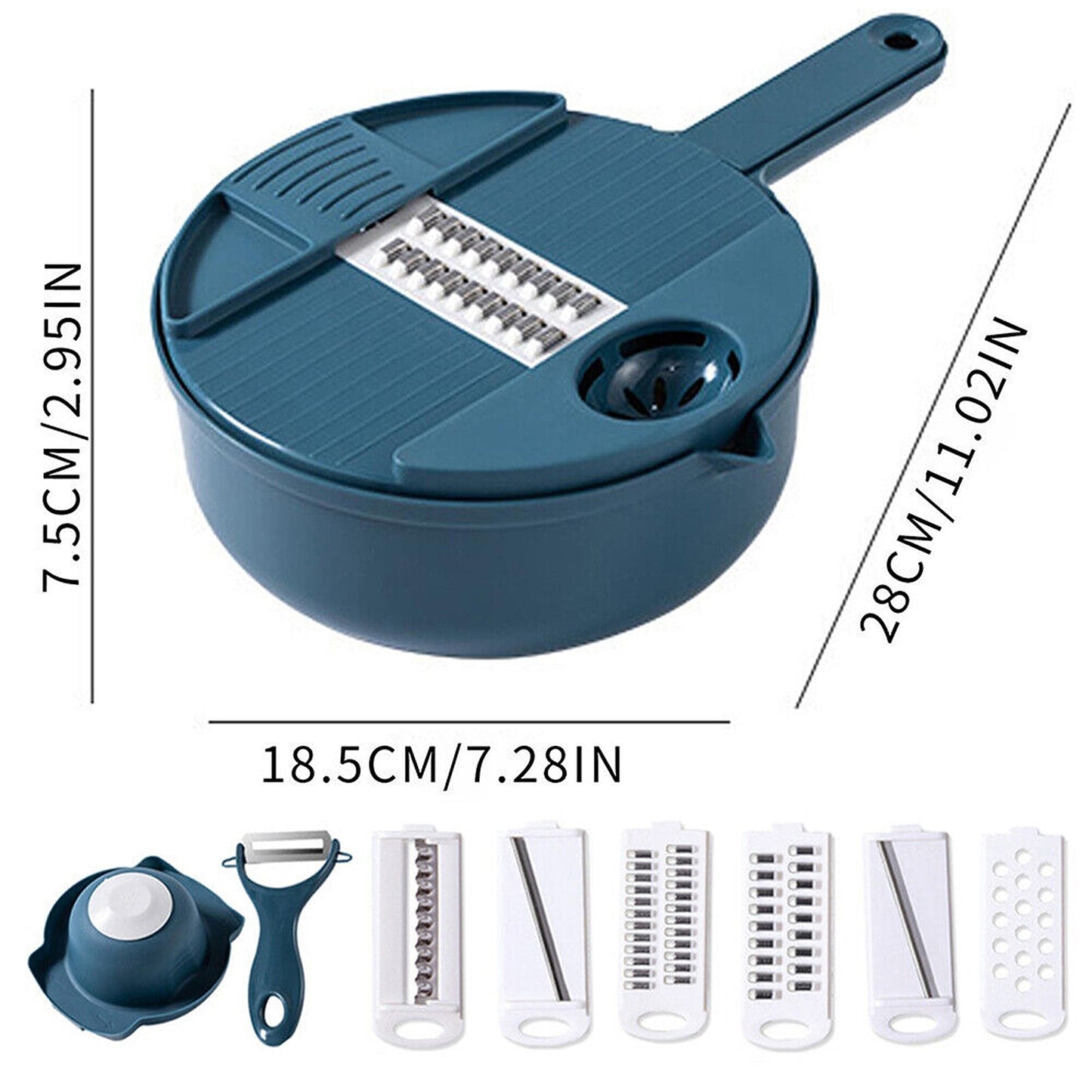 12 in 1 Multifunctional Vegetable Slicer and Chopper for Kitchen
