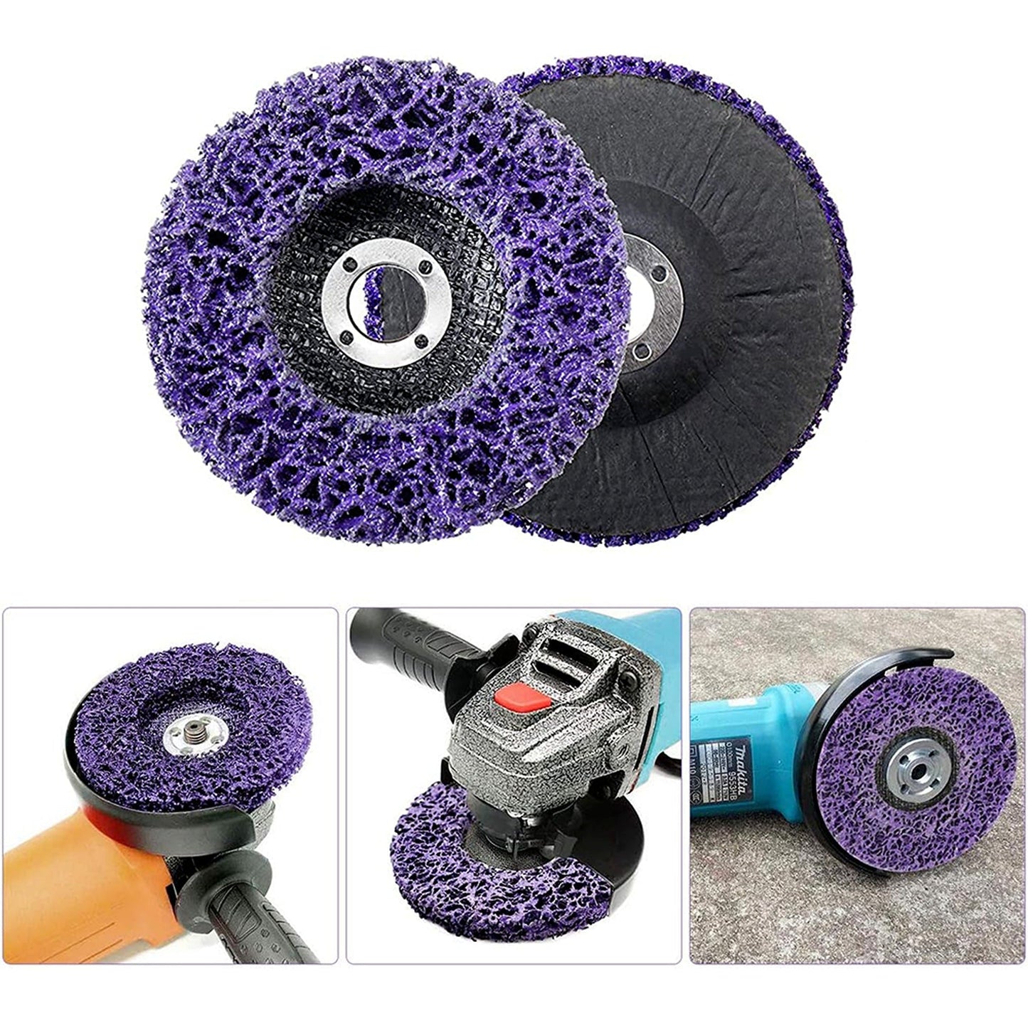 10pcs Medium Grit Poly Strip Disc for Paint and Rust Removal