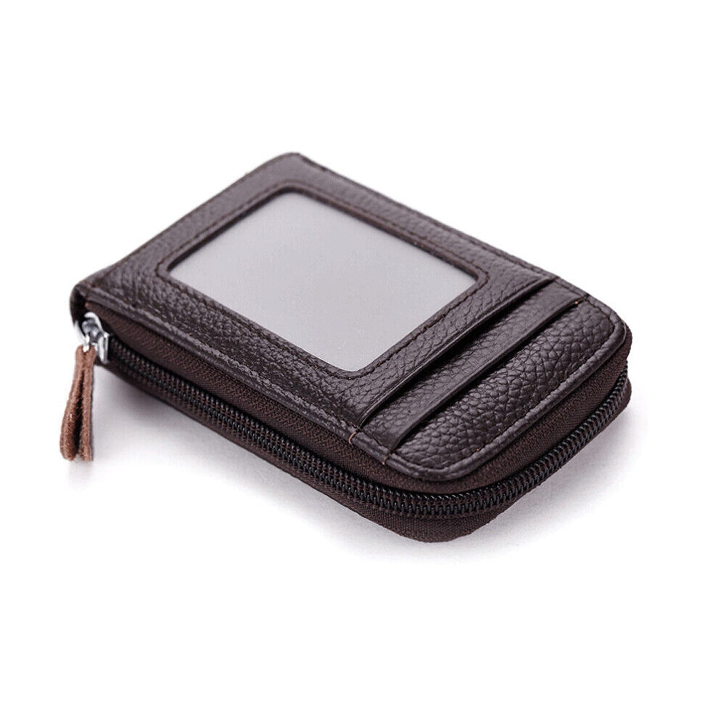 RFID Blocking Anti-theft Credit Card Holder with Leather Wallet
