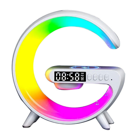 Wireless Charging Base with LED Night Light and Bluetooth Speaker