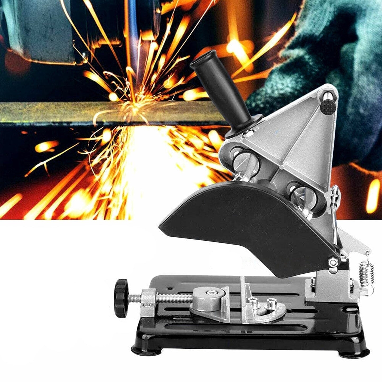 Angle Grinder Stand 100mm and 125mm Turns Grinder Into Mini Cut Off Saw