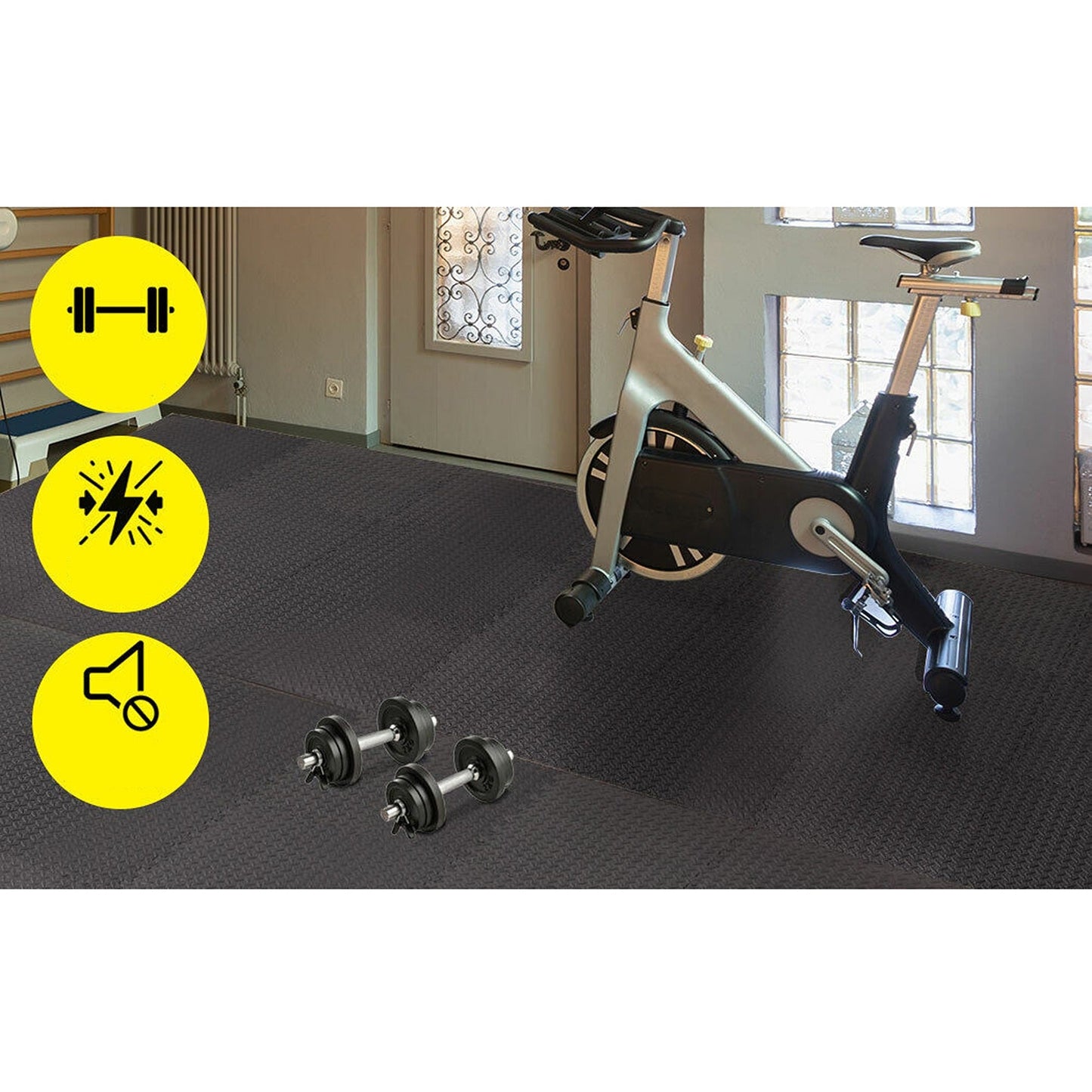 12pcs Heavy Duty EVA Foam Mat Interlocking Gym Floor Mats