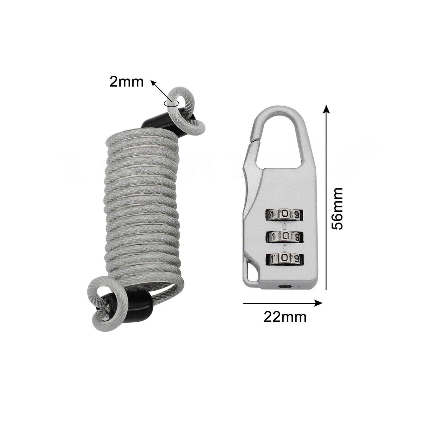 Security 3 Digit Combination Travel Lock Padlock for Suitcase Luggage