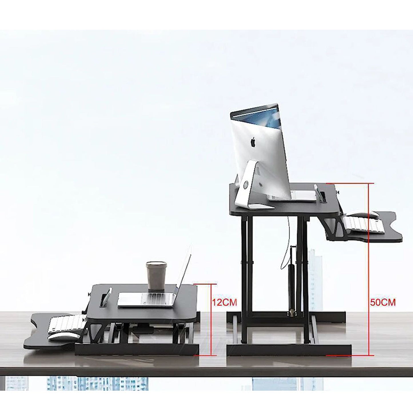 Adjustable Stand Up Desk Laptop Riser Convertible Sit Stand Workstation