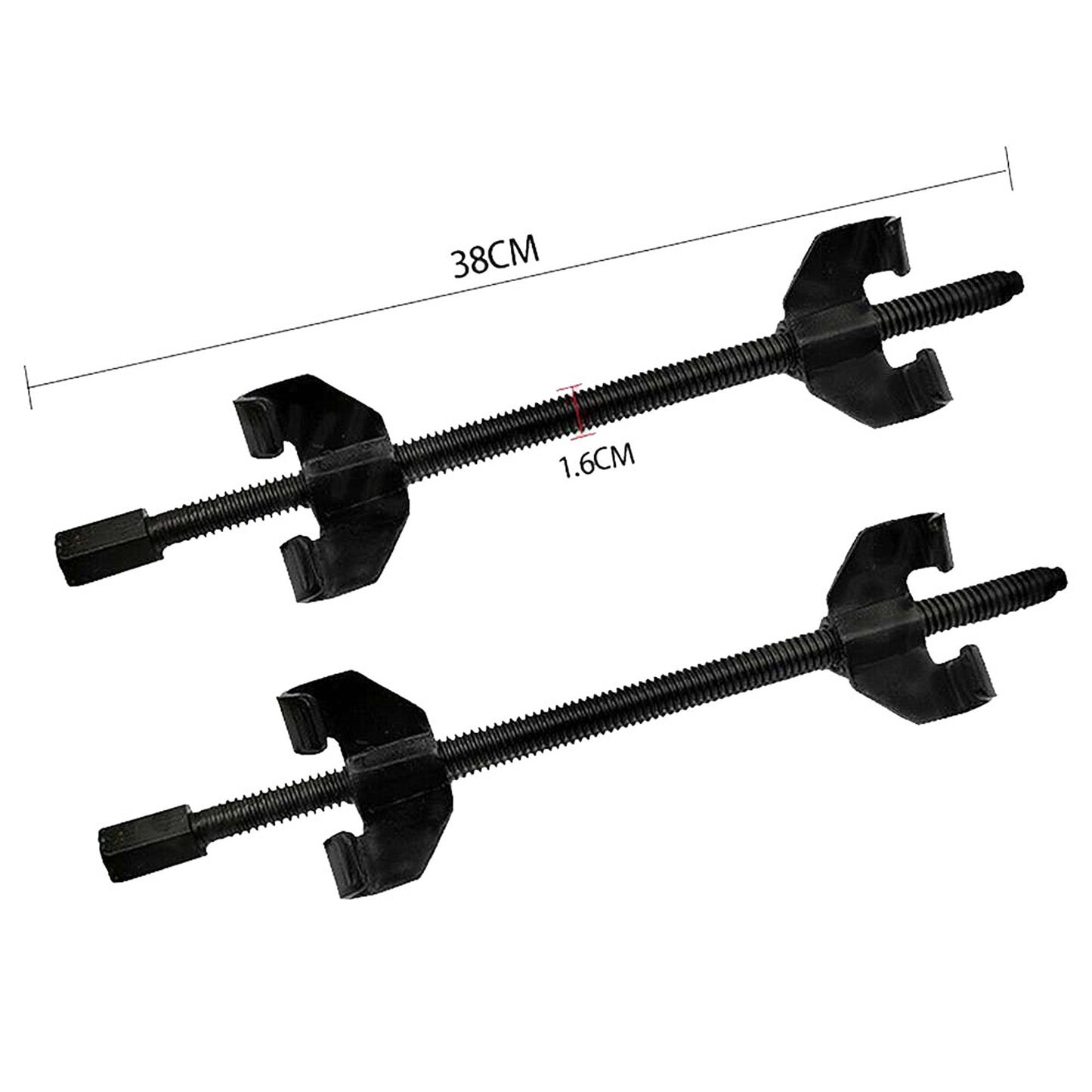 2pcs Auto Coil Spring Compressor Heavy-Duty Suspension Clamp Tool Set