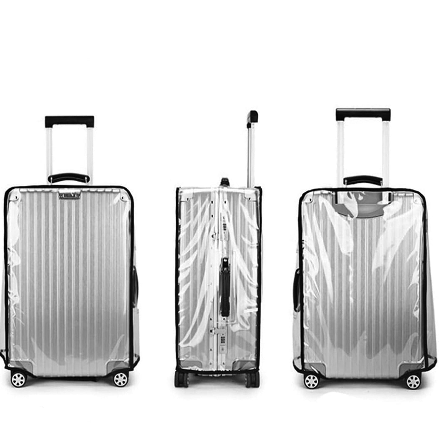 Protective PVC Luggage Cover Clear Travel Case Waterproof