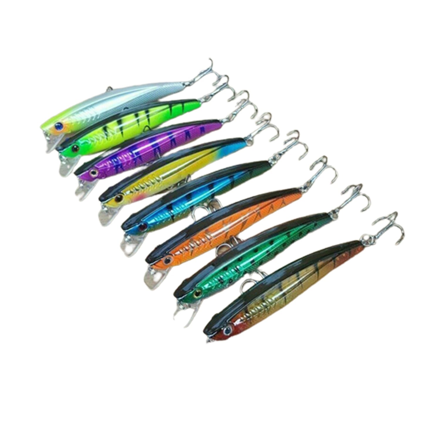 8pcs Minnow Fishing Lures Set Suitable for Trout Cod Bream