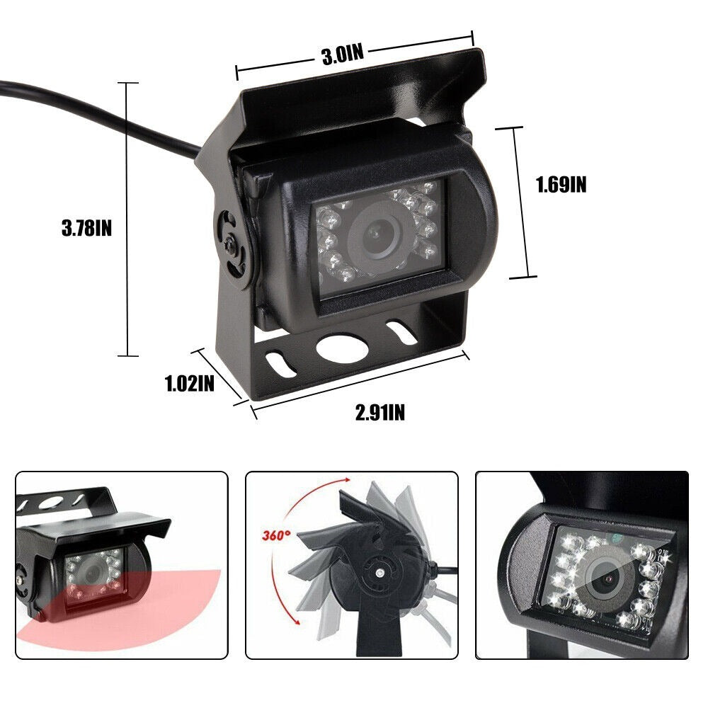 Rear View Night Vision Camera for Trucks and Trailers 4 Pin