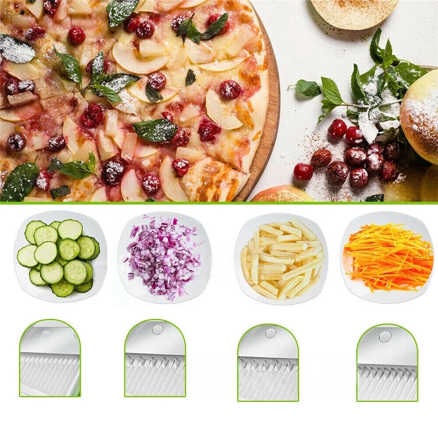 4-in-1 Multifunctional Kitchen Vegetable Slicer Chopping Food Chopper Artifact