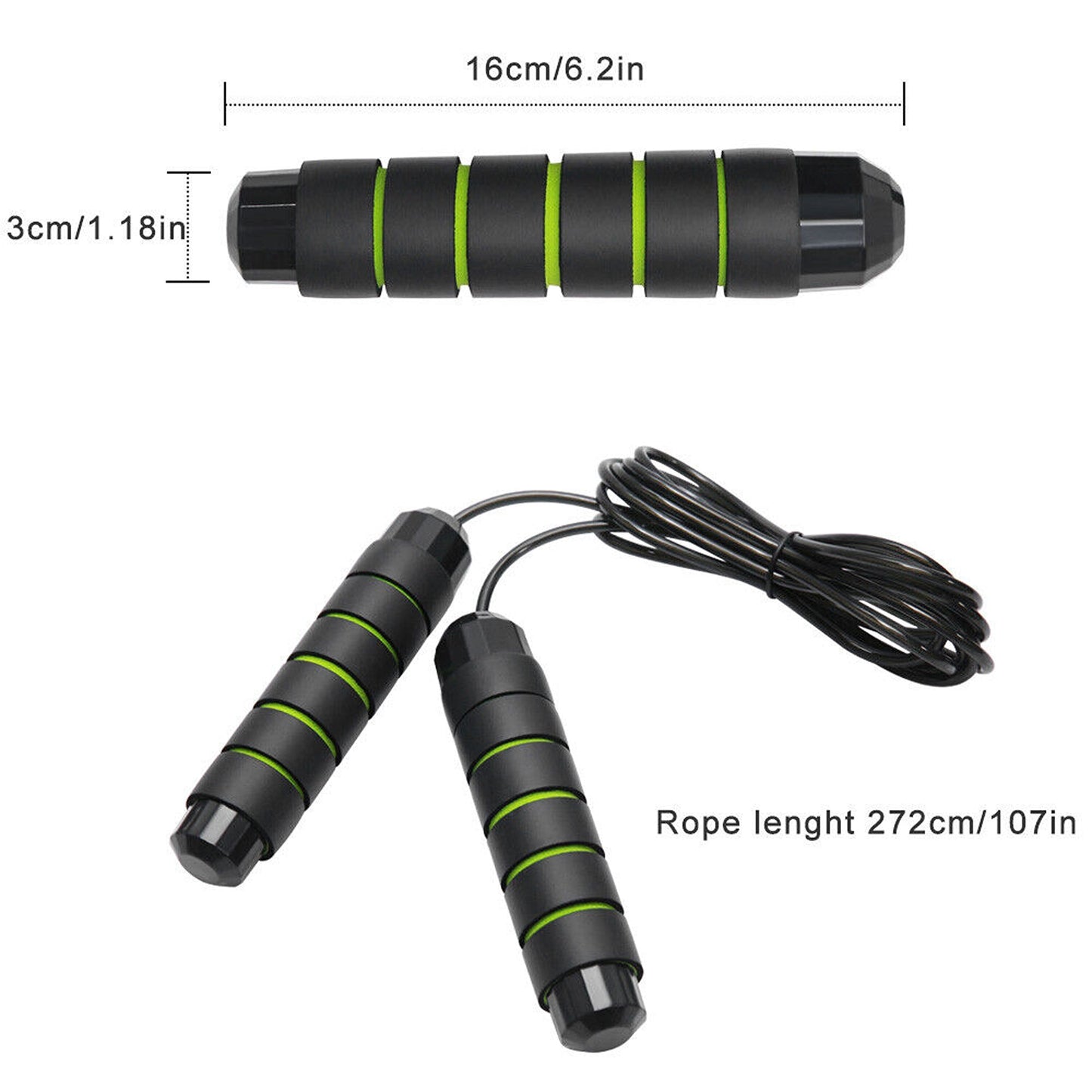 Jump Rope with Adjustable Length for Fitness and Boxing