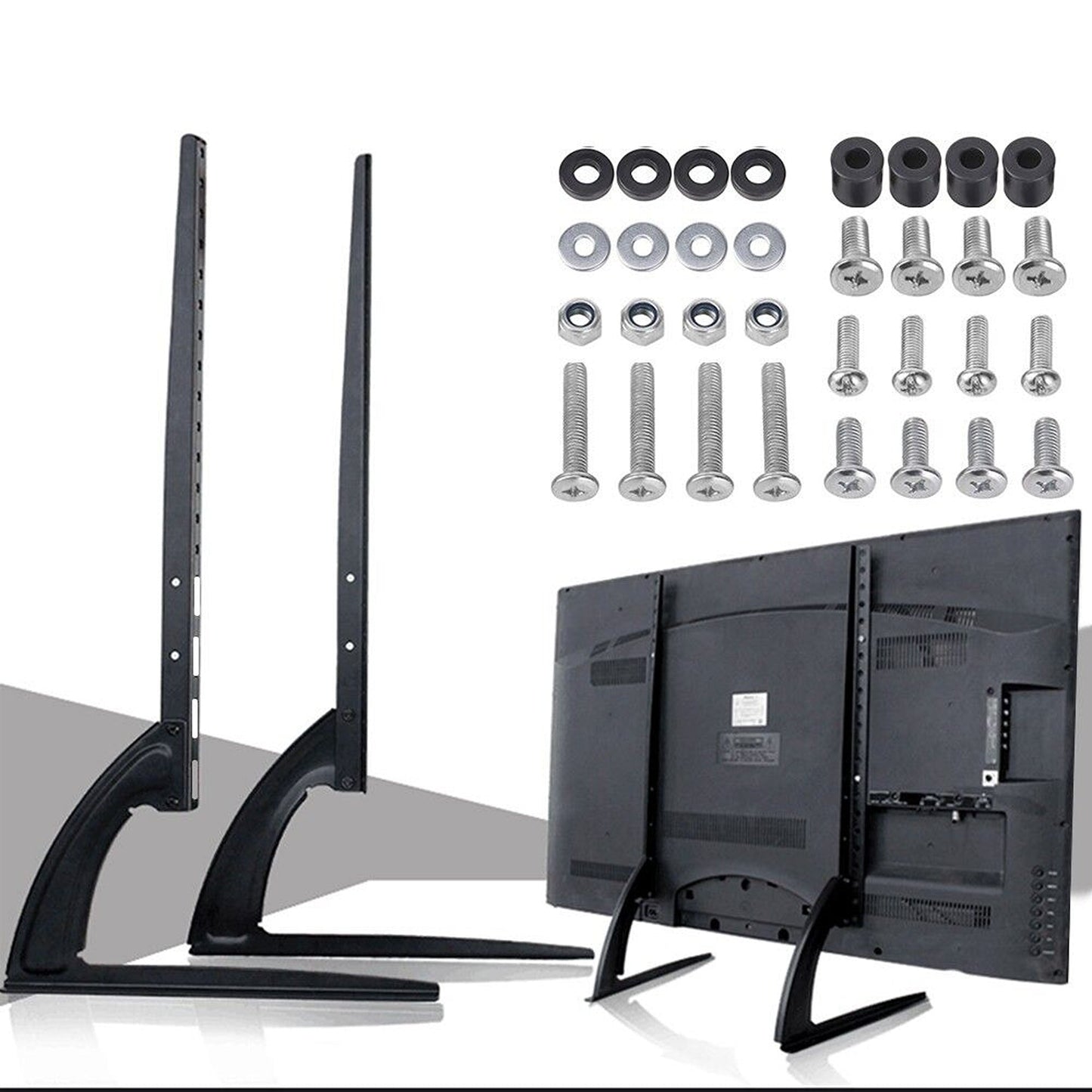 Universal TV Stand with Adjustable Legs for Desktop Base Fit 32-70 Inch Screens