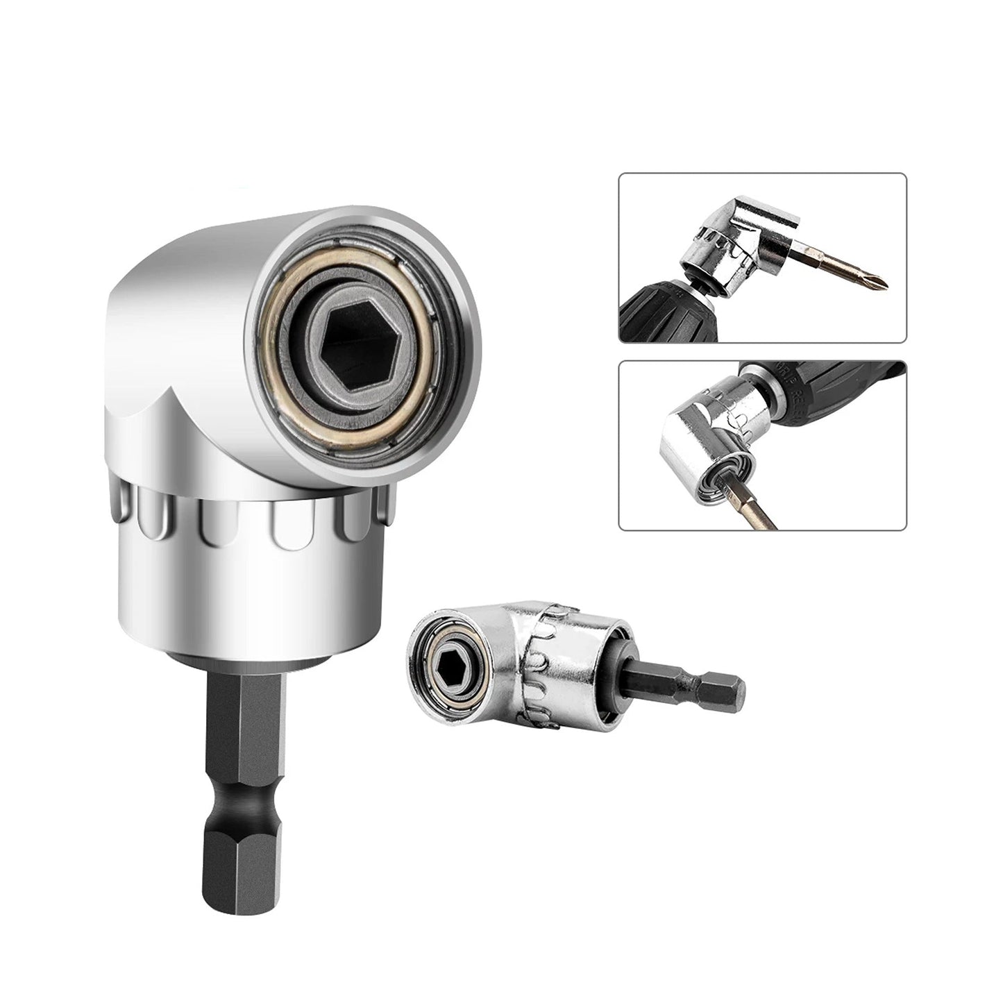 105 Degree Right Angle Drive Extension Power Screwdriver Drill Socket Adapter
