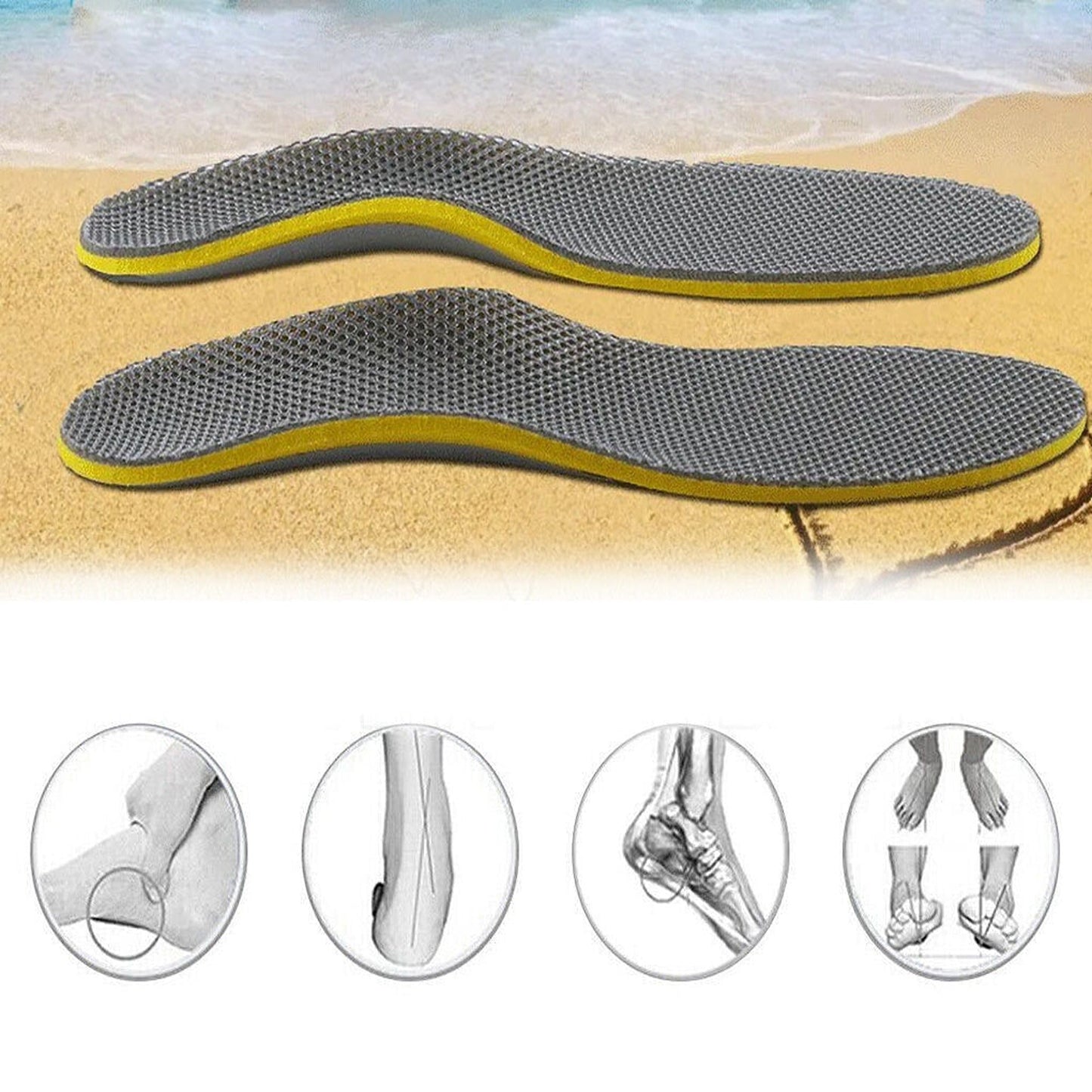 Orthotic Arch Support Insoles for Men and Women