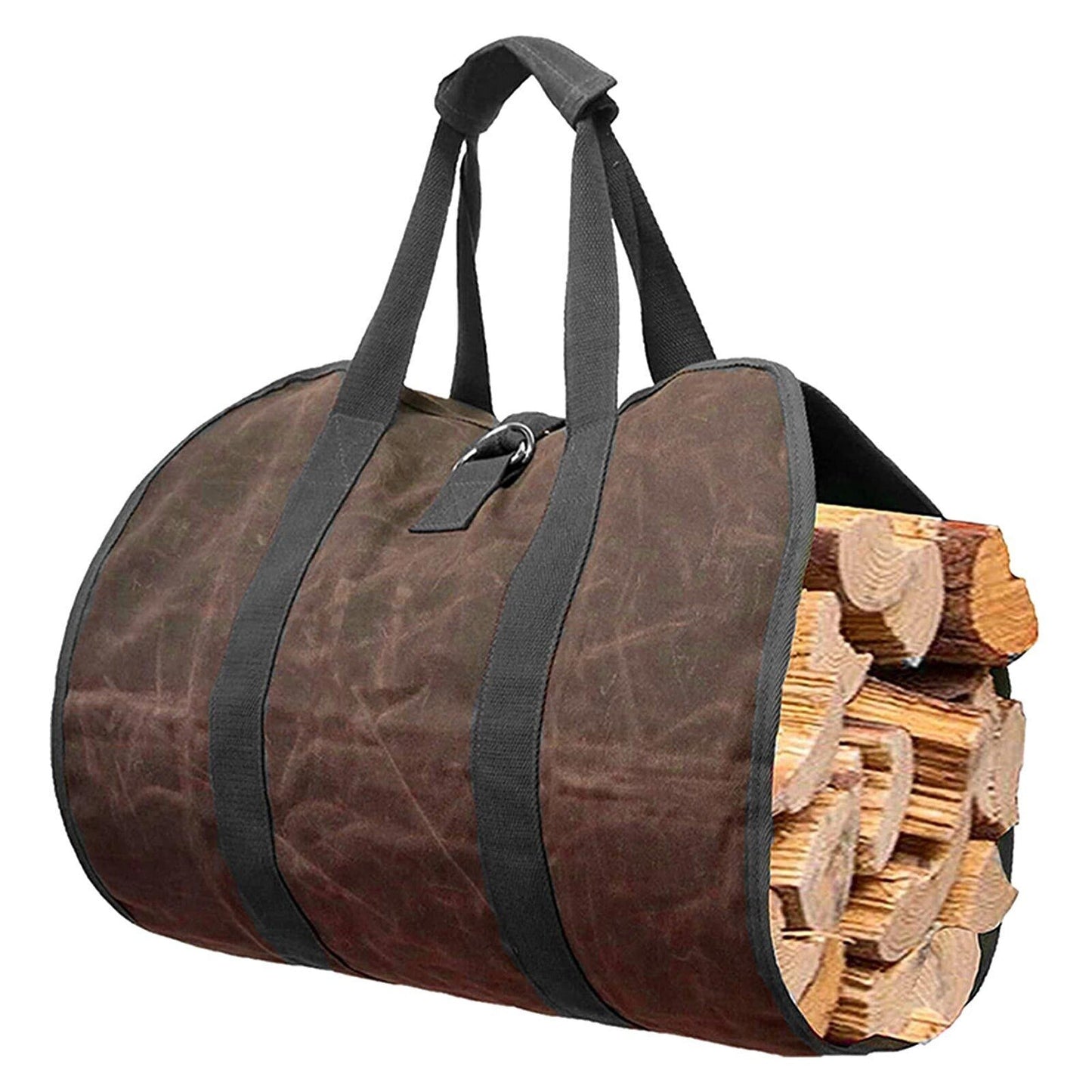 Canvas Wood Carrying Holder Multifunctional Firewood Carrier Bag