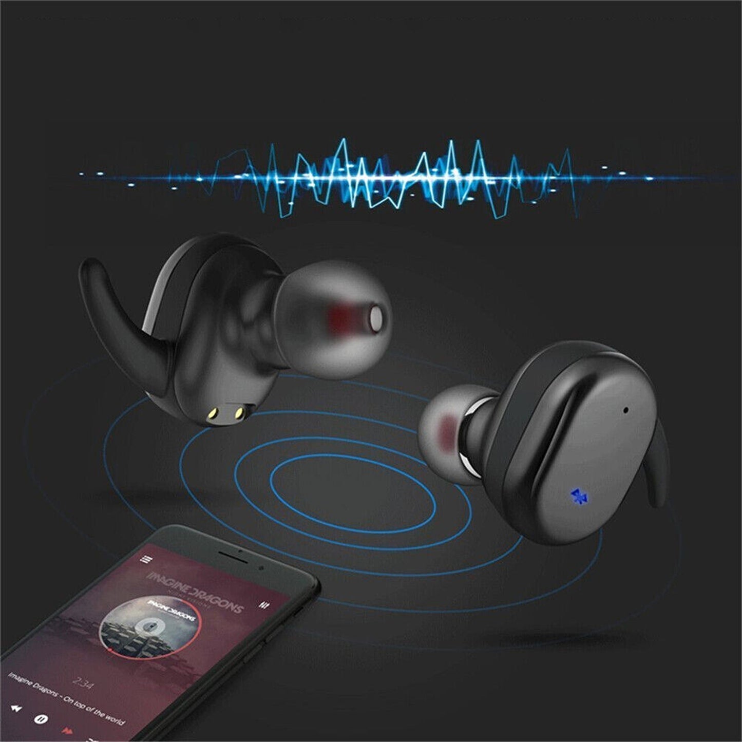 Wireless Bluetooth Sports Earphones Earbuds for iOS Android
