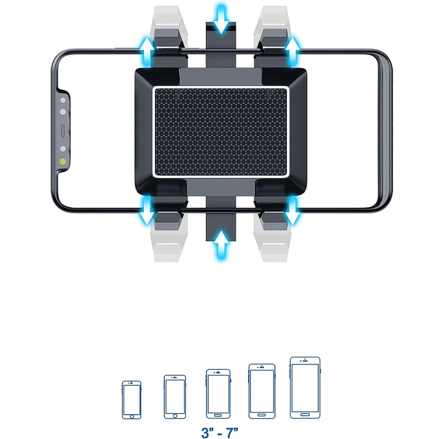 Rearview Mirror Phone Holder 360 Rotatable Car Multifunctional Stand