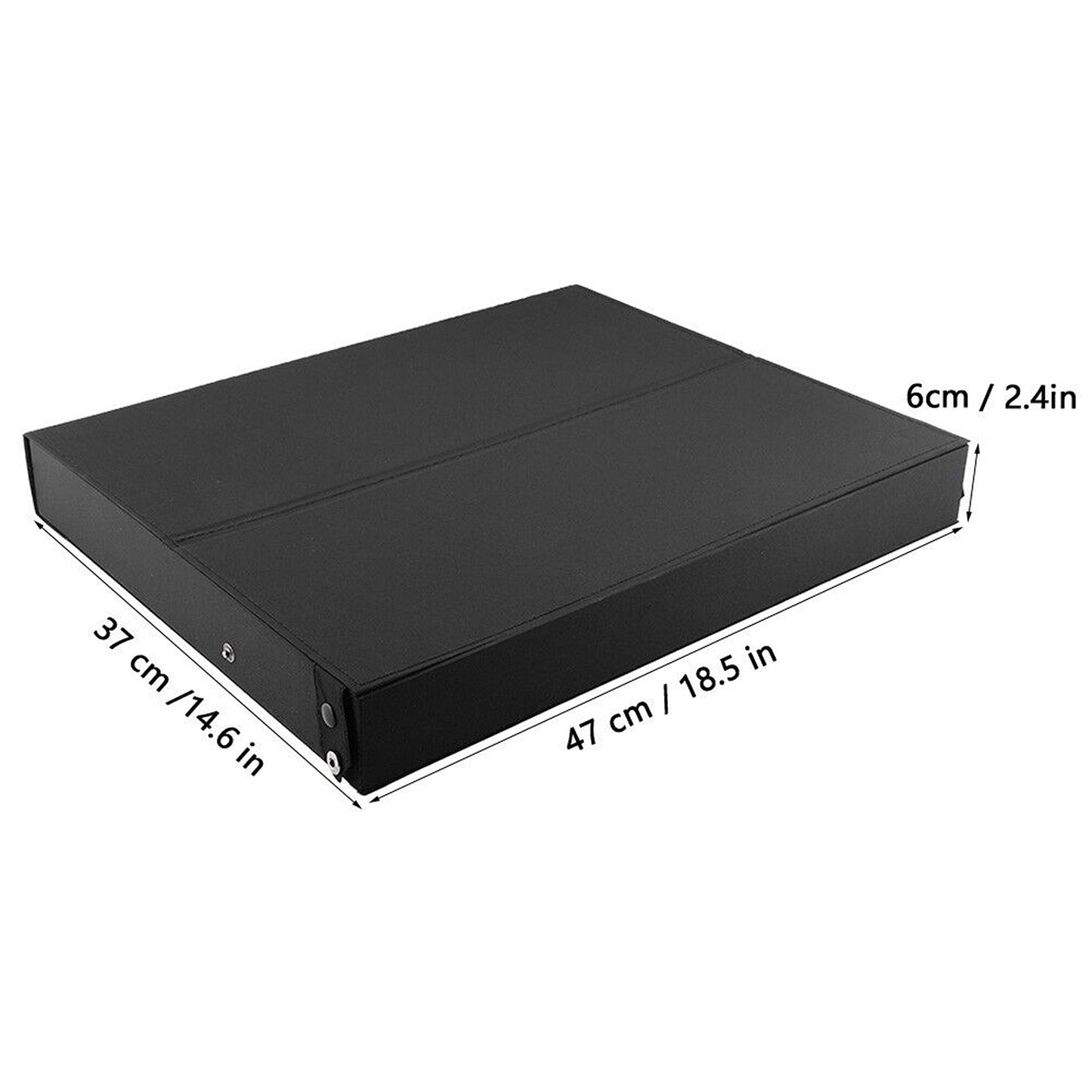 Eyewear Retail Display Case with 18 Grids and Cover Sunglasses Storage Box