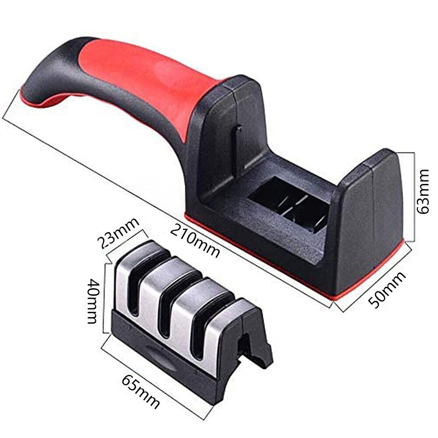 Kitchen Knife Sharpener Diamond Sharp 3 Stage Sharpening Tool