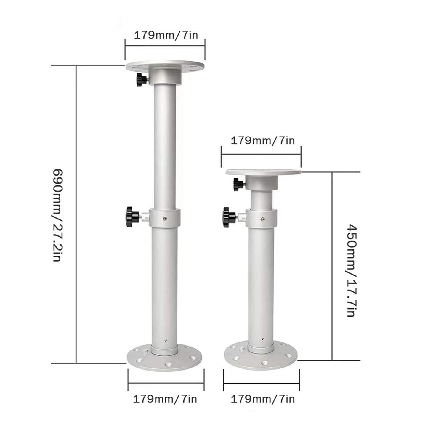 Adjustable Telescopic Furniture Leg for RV and Marine Use