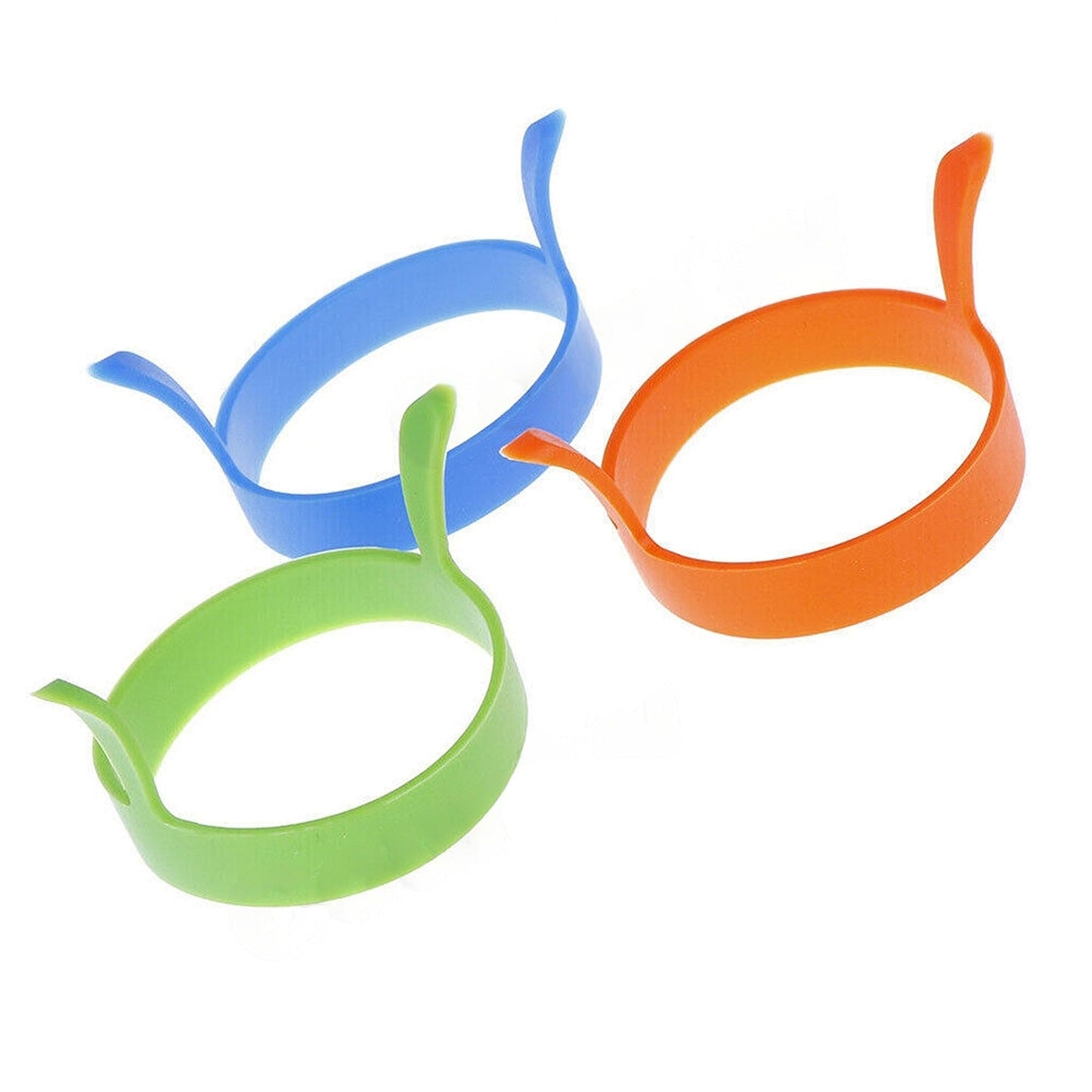 8pcs Non Stick Silicone Egg Rings Kitchen Baking Tool with Handles