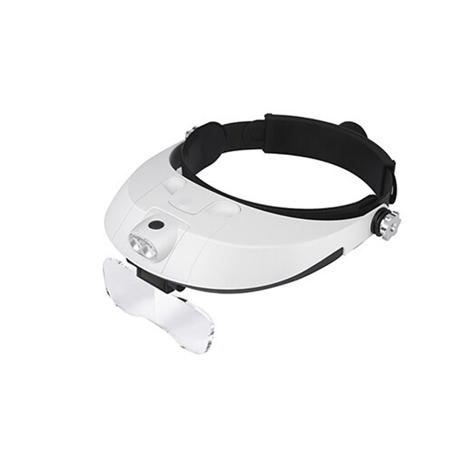 LED Light Magnifying Glass Headband Jeweler Magnifier Loupe