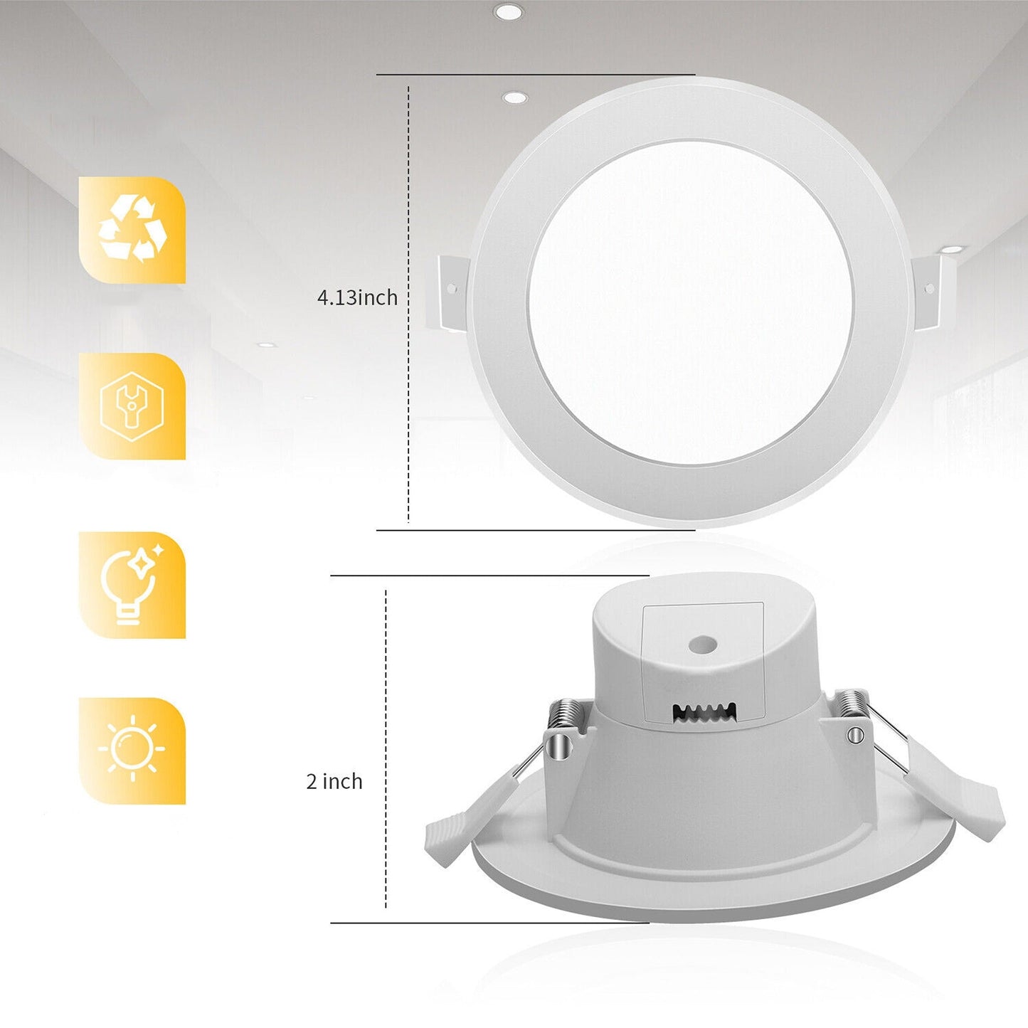 60pcs 5W Warm White Downlight Kit with Indoor Ceiling Recessed