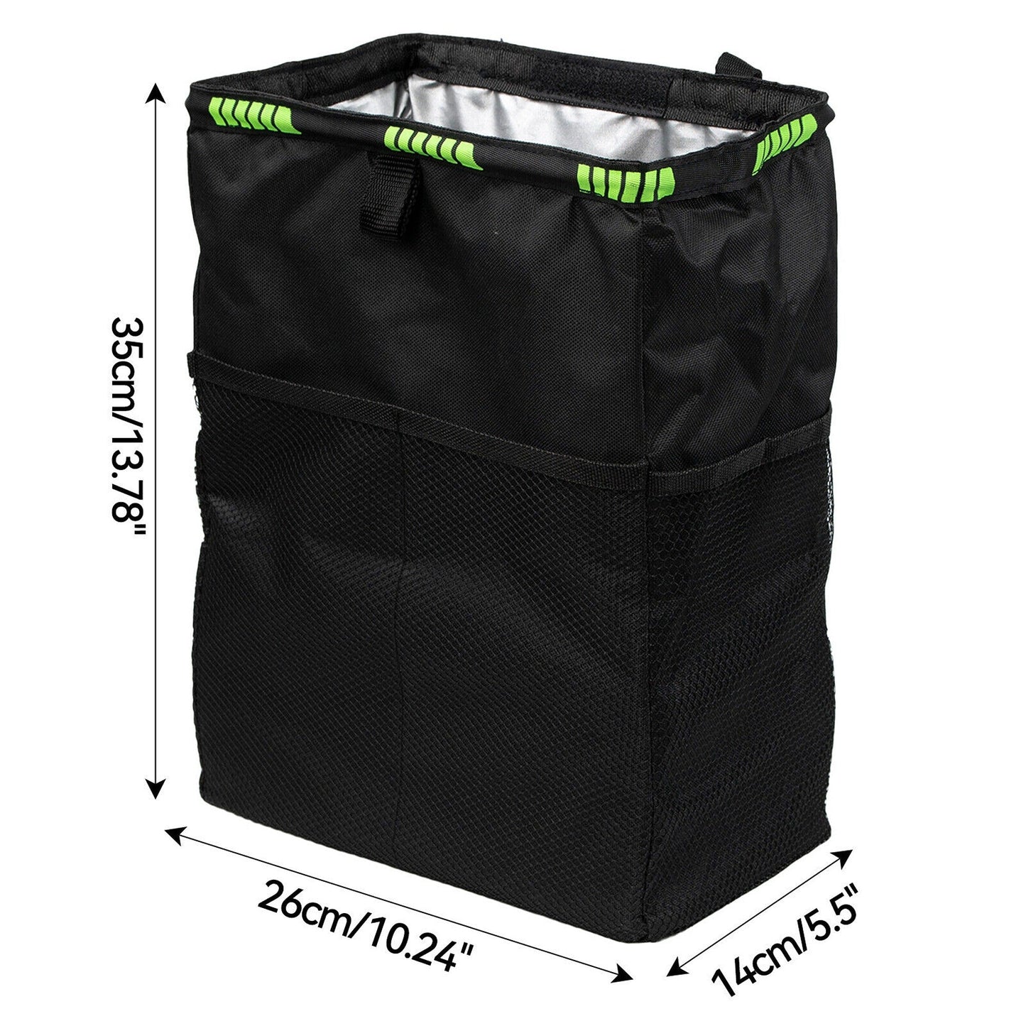 Waterproof Auto Trash Bag Car Garbage Bin Seat Organizer Storage Box