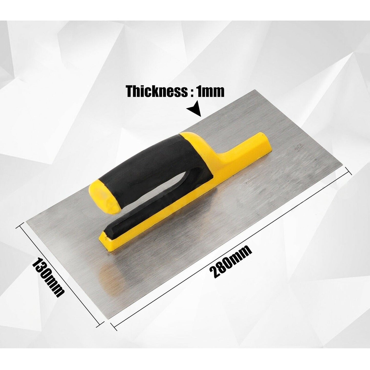 130x280mm Notched Plaster Trowel for Rendering and Plaster Application