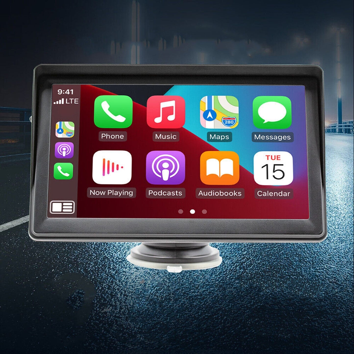 7in Wireless Apple Carplay and Android Auto Bluetooth Car Stereo with Camera